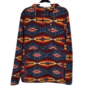 Dravus Multicolor Aztec Patterned Men's Hoodie